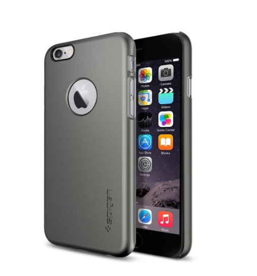 iPhone 6 Case SpigenThin Fit Exact-Fit gunmetal Premium Clear Hard Case for iPhone 6